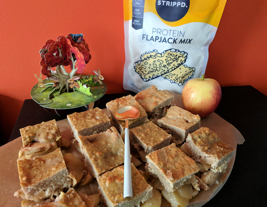 Apple Day Protein Flapjack Crumble