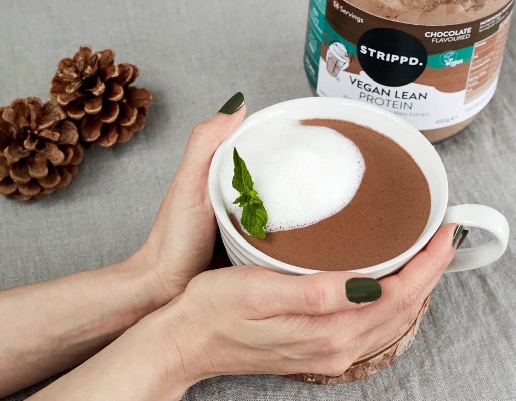 Vegan Protein Peppermint Hot Chocolate