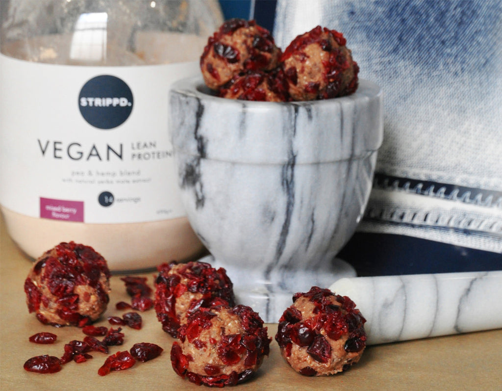 Cranberry & Dates Berry Protein Balls