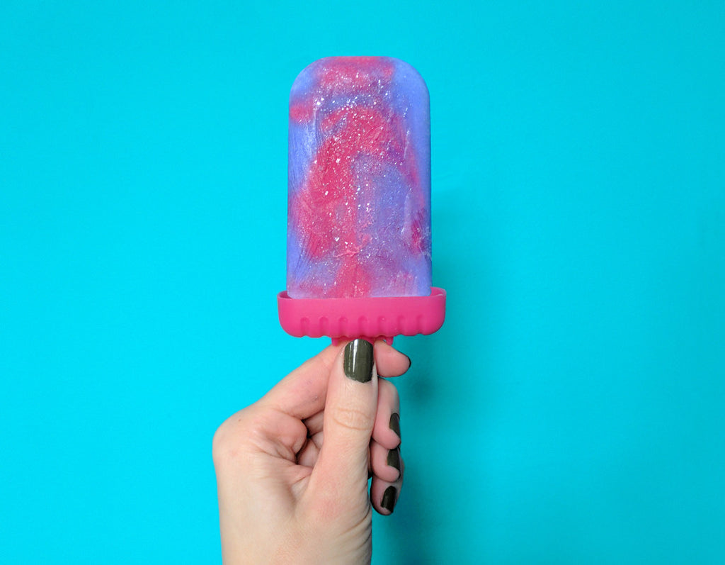 Easy Galaxy Whey Protein Popsicles