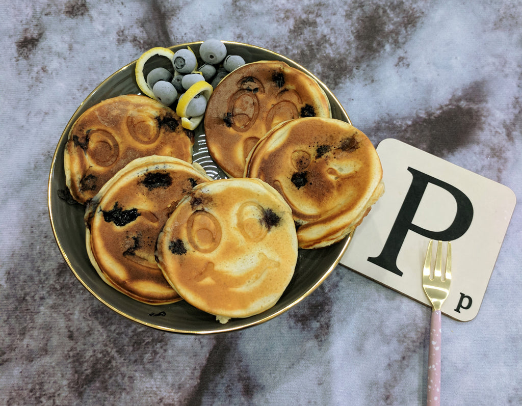 Lemon & Blueberries Protein Pancakes